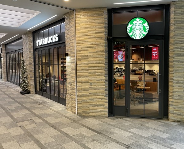 Starbucks opens as the first tenant