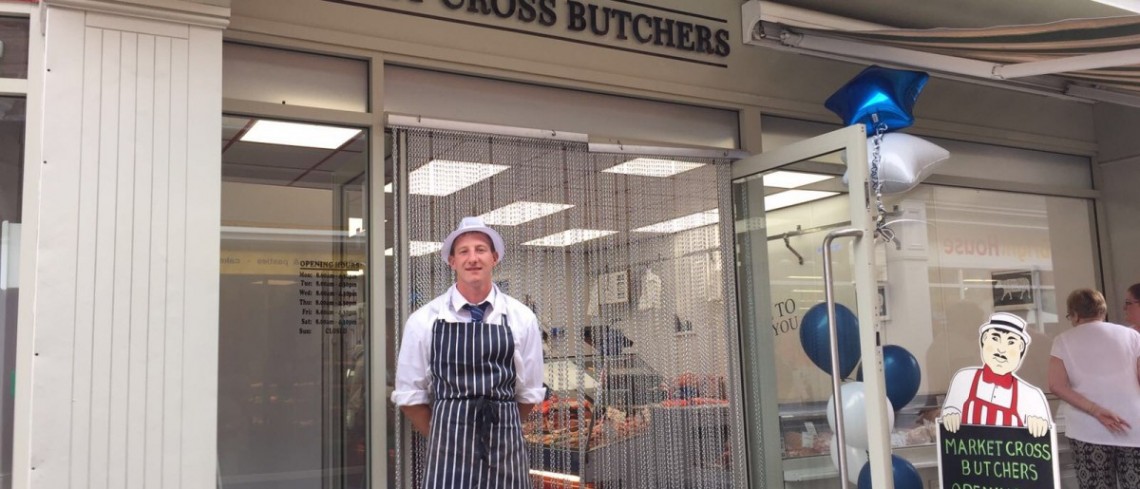 New butchers opens for busines at Market Cross 