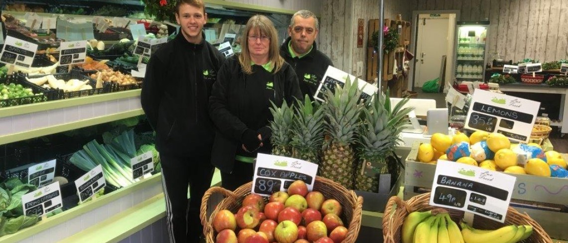 Husband and wife team open new fruit and veg business at Market Cross Husband and wife team open new fruit and veg business at Market Cross