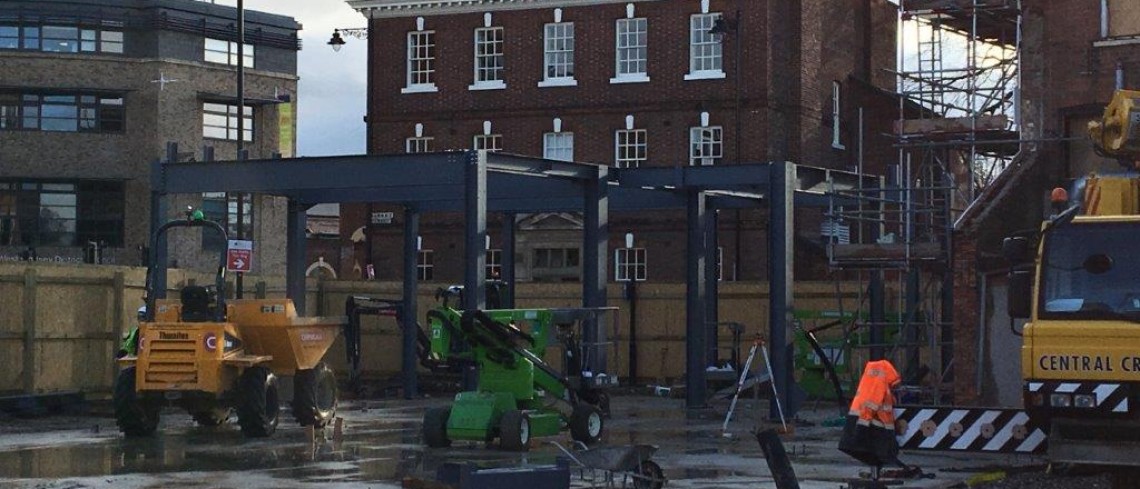 Site Update - Works progressing well on the site of Gainsborough’s new town centre hotel and restaurant Site Update - Works progressing well on the site of Gainsborough’s new town centre hotel and restaurant