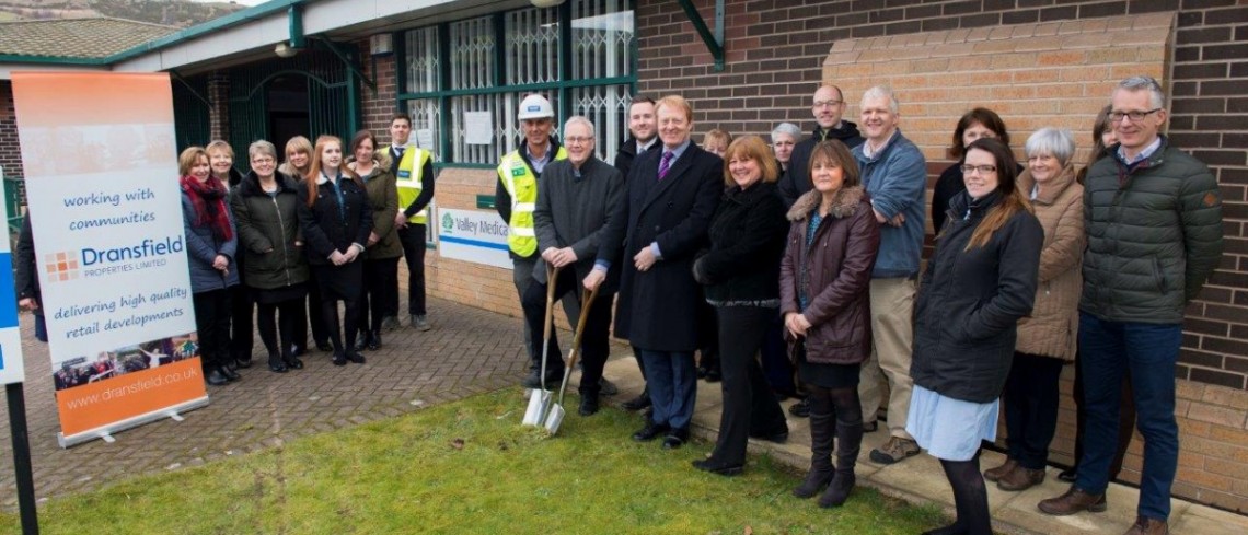 Soil cutting marks the start of work at Valley Medical Centre 