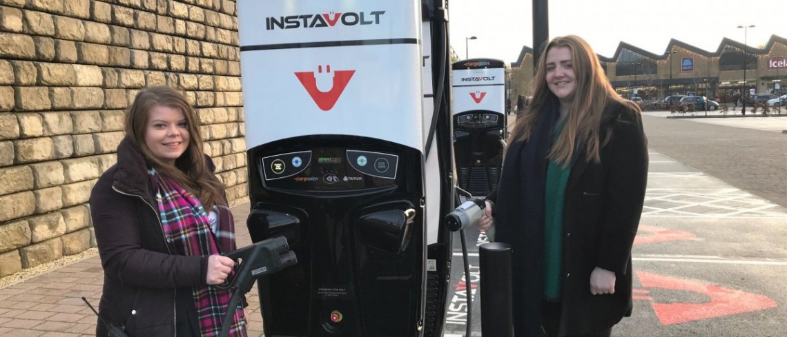 North Sheffield shopping centre unveils InstaVolt electric vehicle chargers