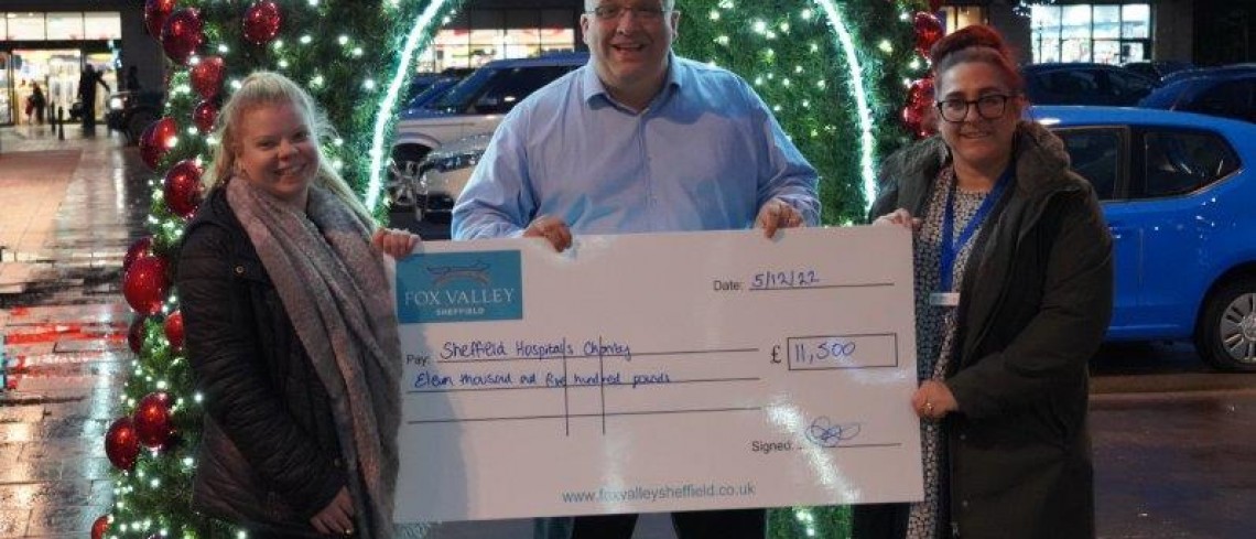 Fox Valley team raise £11,500 for Sheffield's Hospitals Charity Fox Valley team raise £11,500 for Sheffield's Hospitals Charity