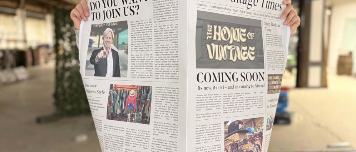 Five Valleys to launch Home of Vintage &ndash; Gloucestershire&rsquo;s biggest hub for pre-loved, retro and creative finds