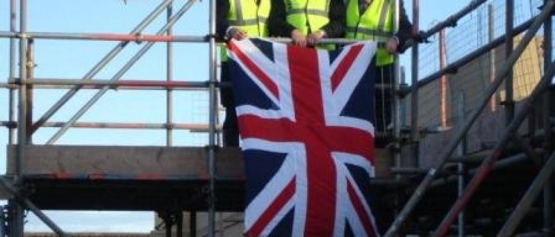 Topping Out Ceremony at Sanderson Arcade 