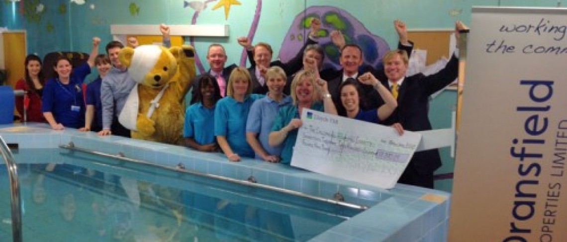 Dransfield Charity Bike Ride Team Take the Plunge for Hospital’s New Pool Project!