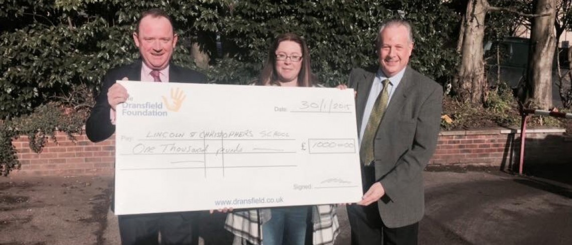 Cycle team support special school’s fundraising efforts 