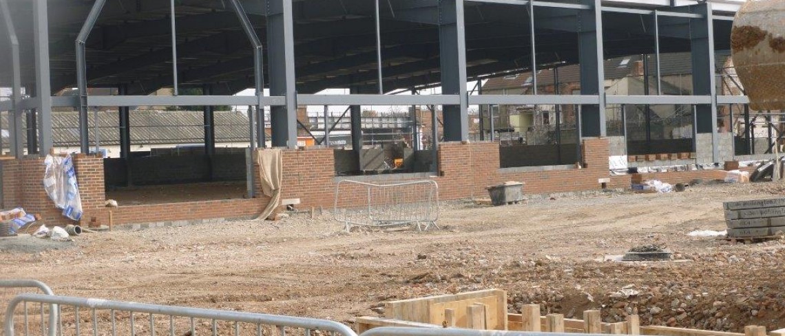Building work on schedule for June completion Building work on schedule for June completion