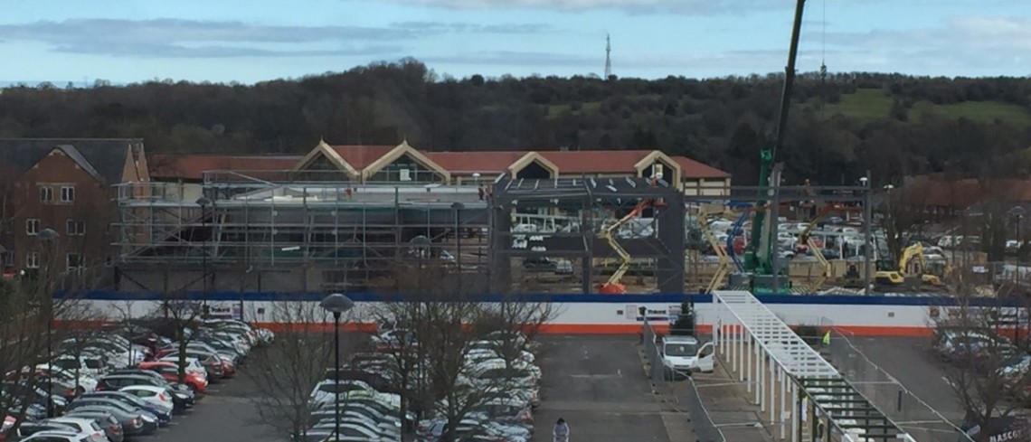 Work progressing well on the new town centre retail site